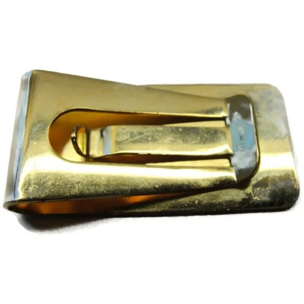 Textured Money Clip Stainless Steel Engravable Cash ID Holder